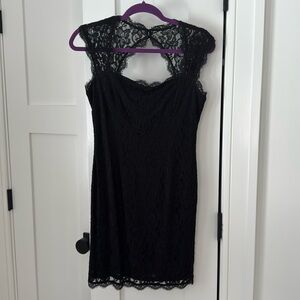 Adrianna Papell Black Lace minidress